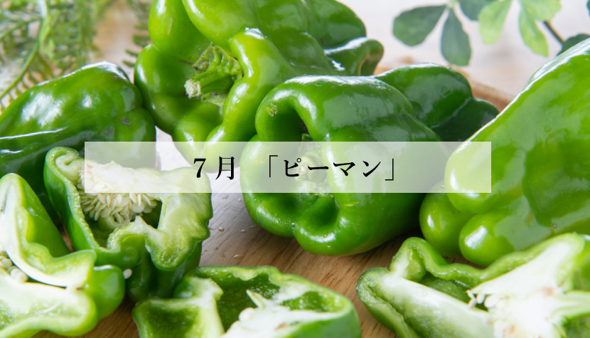 体に効く食薬ごはん 7月『ピーマン』